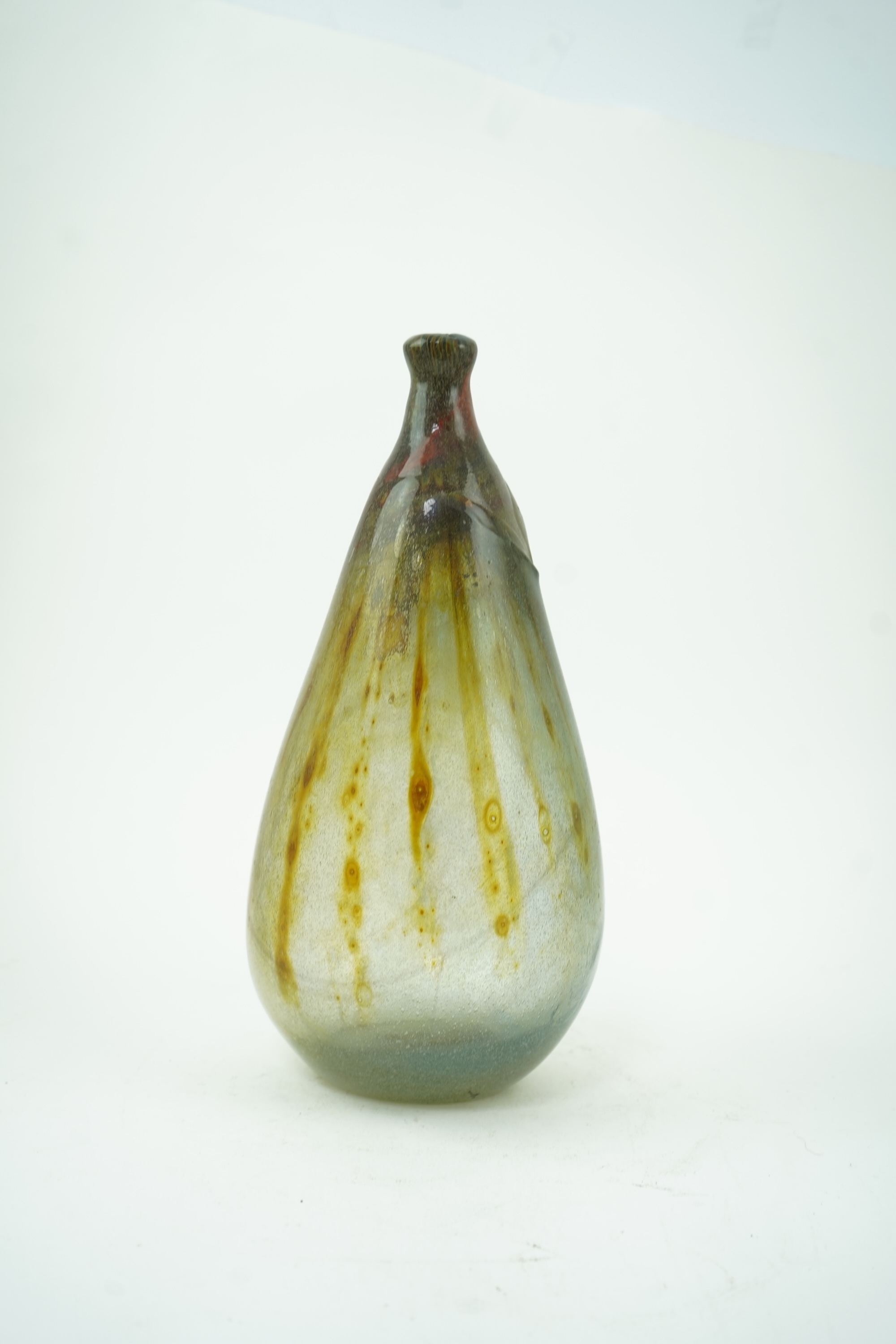 Samuel J. Herman (Mexican/American/British, 1936-2020): A freeform studio glass bottle vase